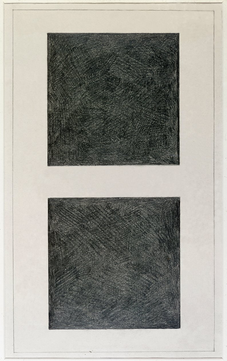 Élément suprématiste : deux carrés - Kazimir Severinovich Malevich