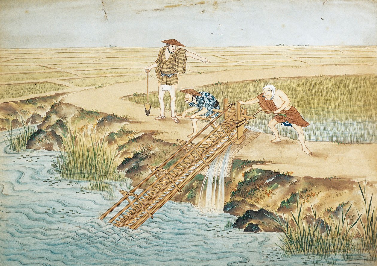 Pays-Bas, Leyde, Travail dans les rizières - Keiga Kawahara