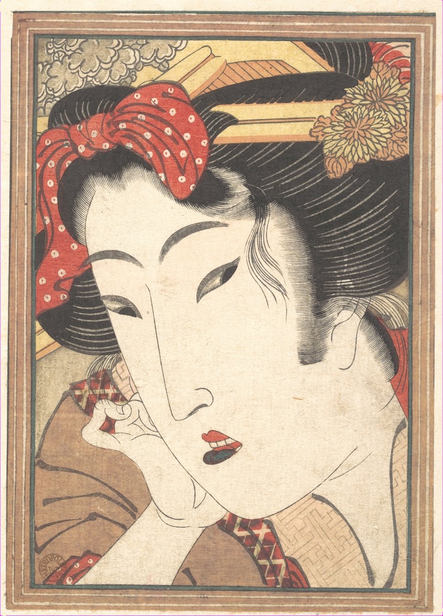 Geisha rejetée de « Passions refroidies par la neige du printemps » - Keisai Eisen