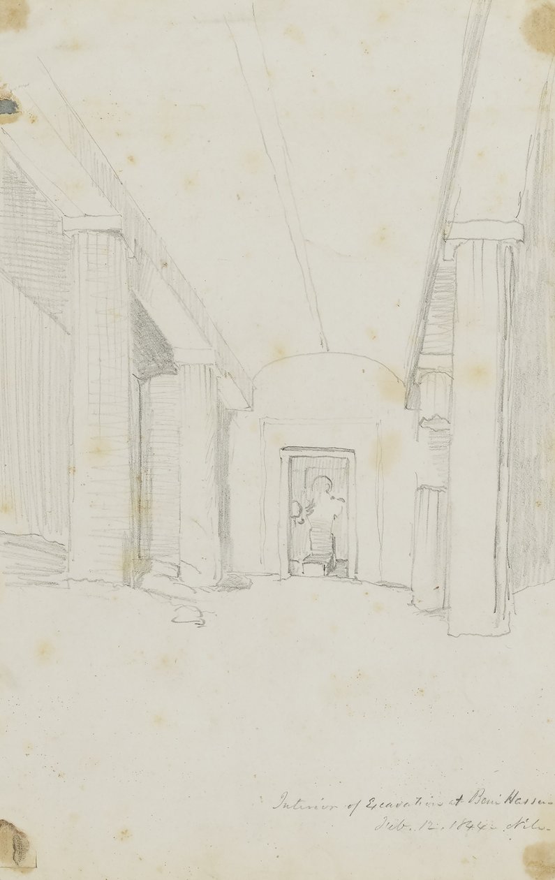 Intérieur des fouilles à Beni Hassan, Égypte - Kellogg, Miner Kilbourne