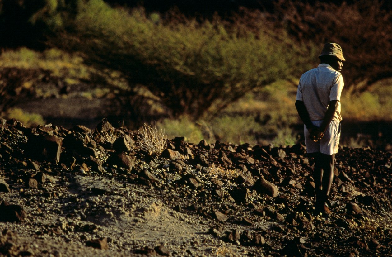 Chasseur de fossiles, Kamoya Kimeu, chef du Hominid Gang - Kenneth Garrett