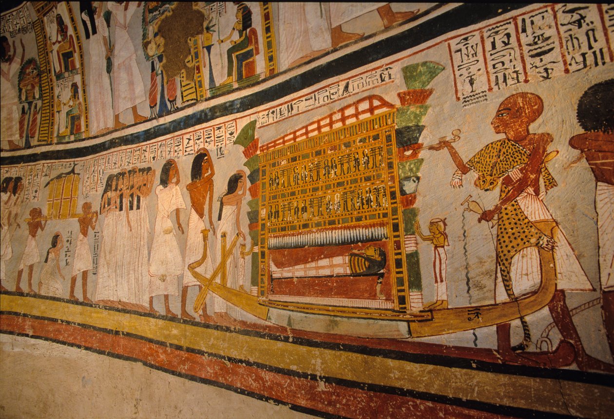 Tombe de Roy; cortège funèbre; 18e dynastie. Vallée des Nobles; Thèbes; Égypte; Nouvel Empire - Kenneth Garrett