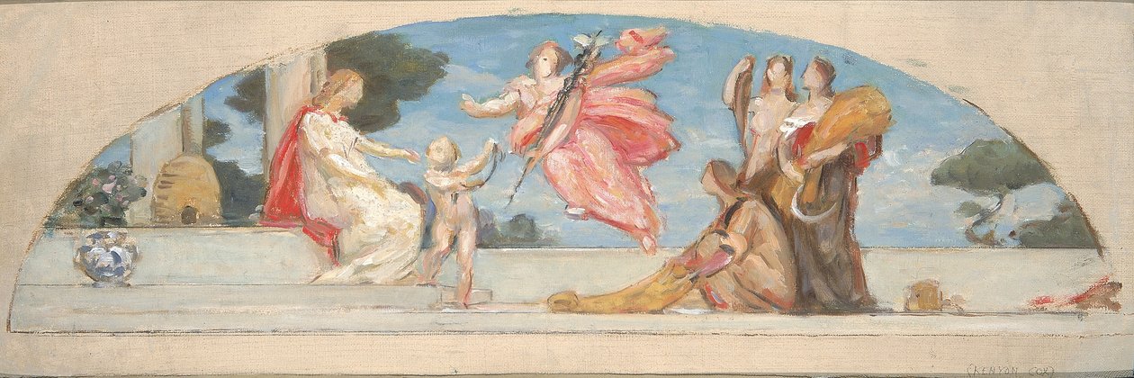 Étude pour la peinture murale, Union Trust Company Building, "The Sources of Wealth" (Les sources de la richesse) - Kenyon Cox