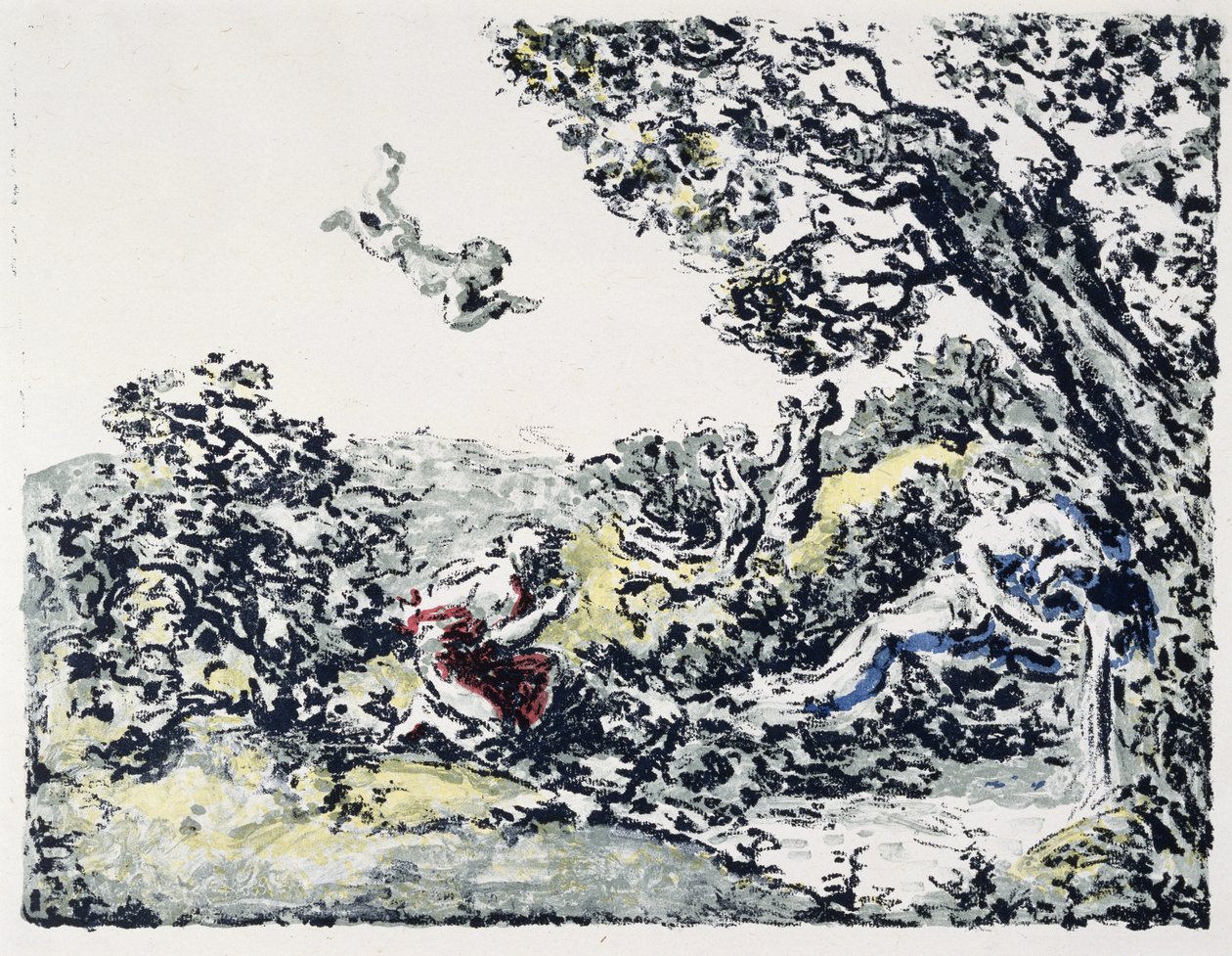 Album de Paysage : La Source, 1900 (lithographie en couleurs) - Ker Xavier Roussel