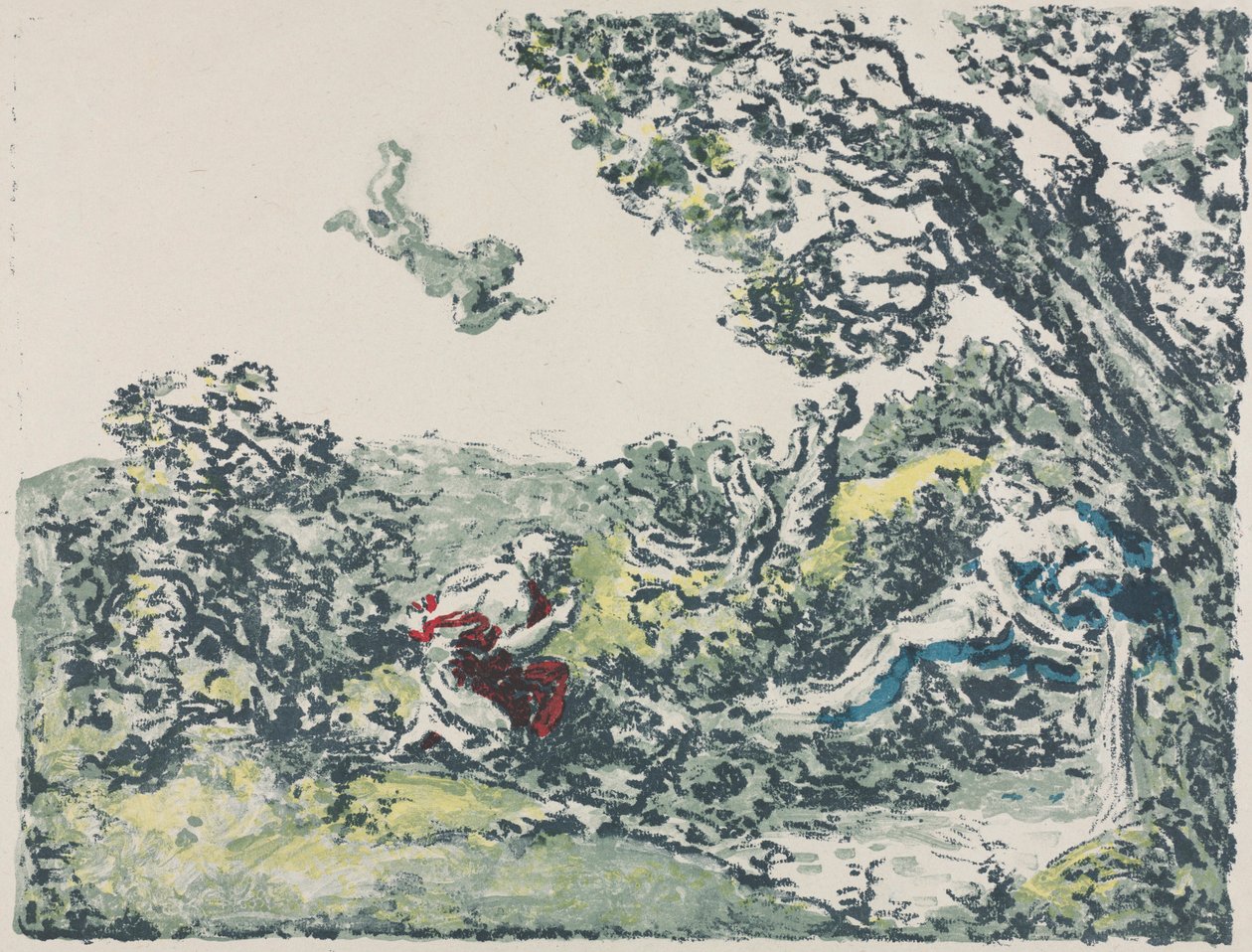 Satyre et Cupidon volant - Ker Xavier Roussel