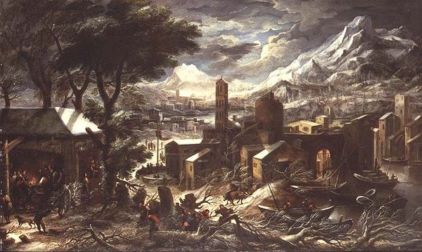 Un vaste paysage alpin d