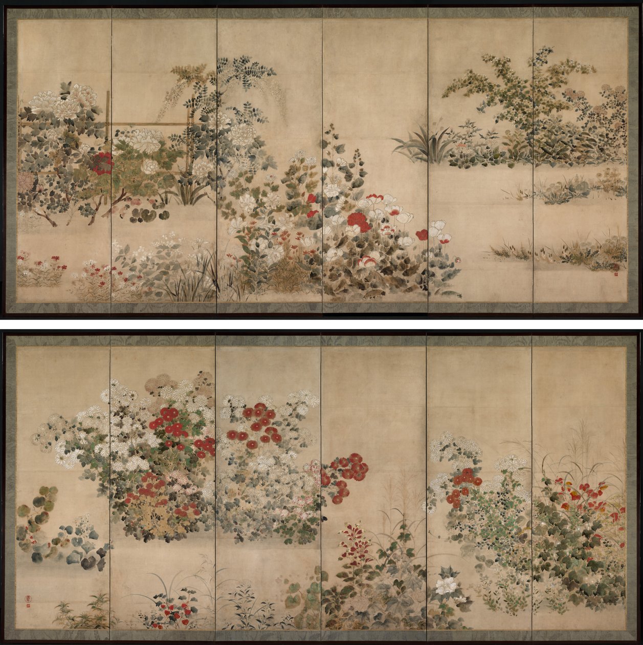 Fleurs et herbes - Kitagawa Sosetsu