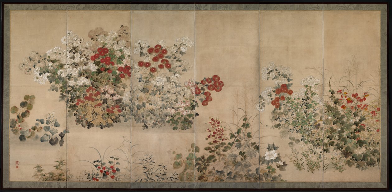 Fleurs des quatre saisons - Kitagawa Sosetsu