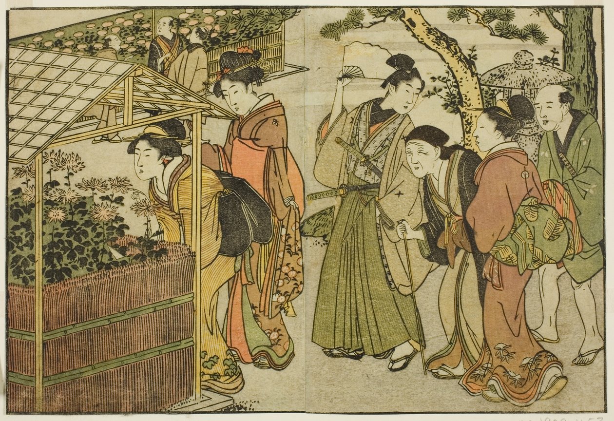Exposition de chrysanthèmes, du livre illustré "Livre d