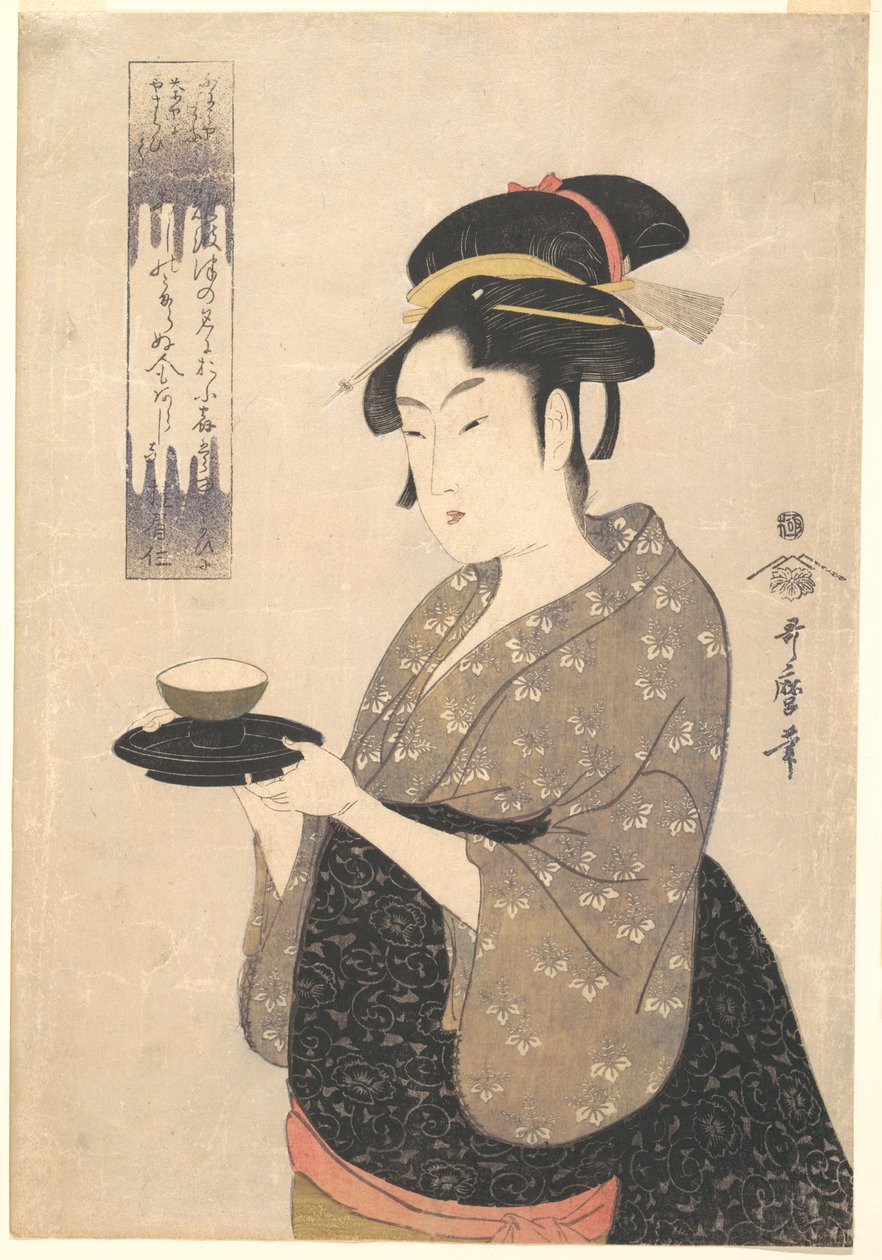 Okita de la maison de thé Naniwaya - Kitagawa Utamaro