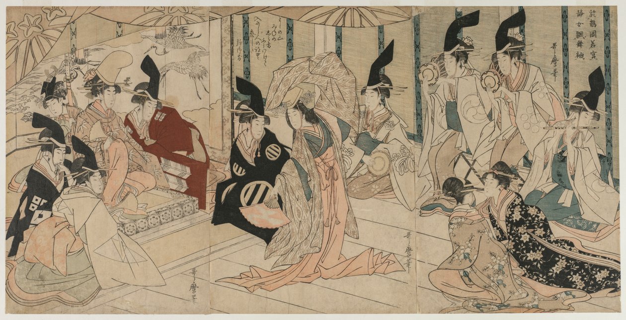 Scène adaptée de la pièce Le Trésor des fidèles vassaux Chushingura, fin des années 1790 - Kitagawa Utamaro