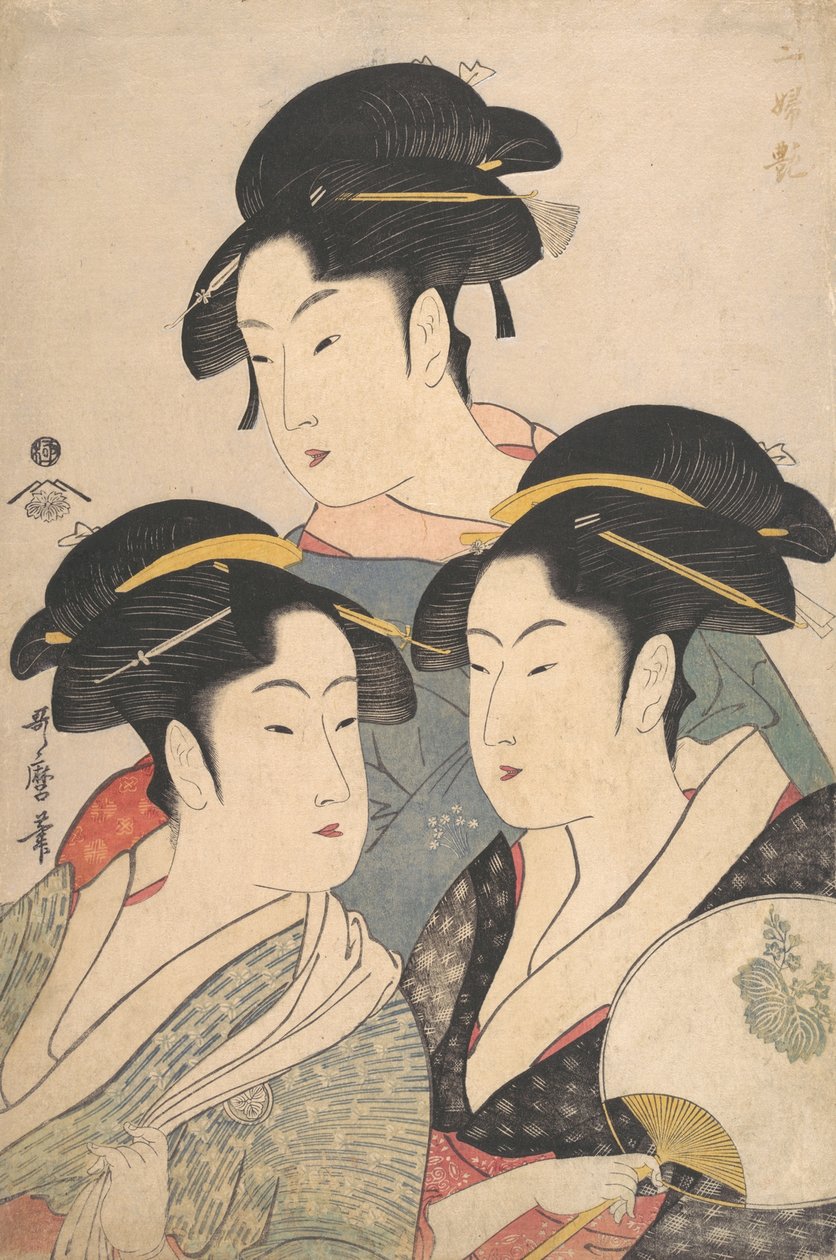 Trois beautés de la période Kwansei, vers 1791 - Kitagawa Utamaro