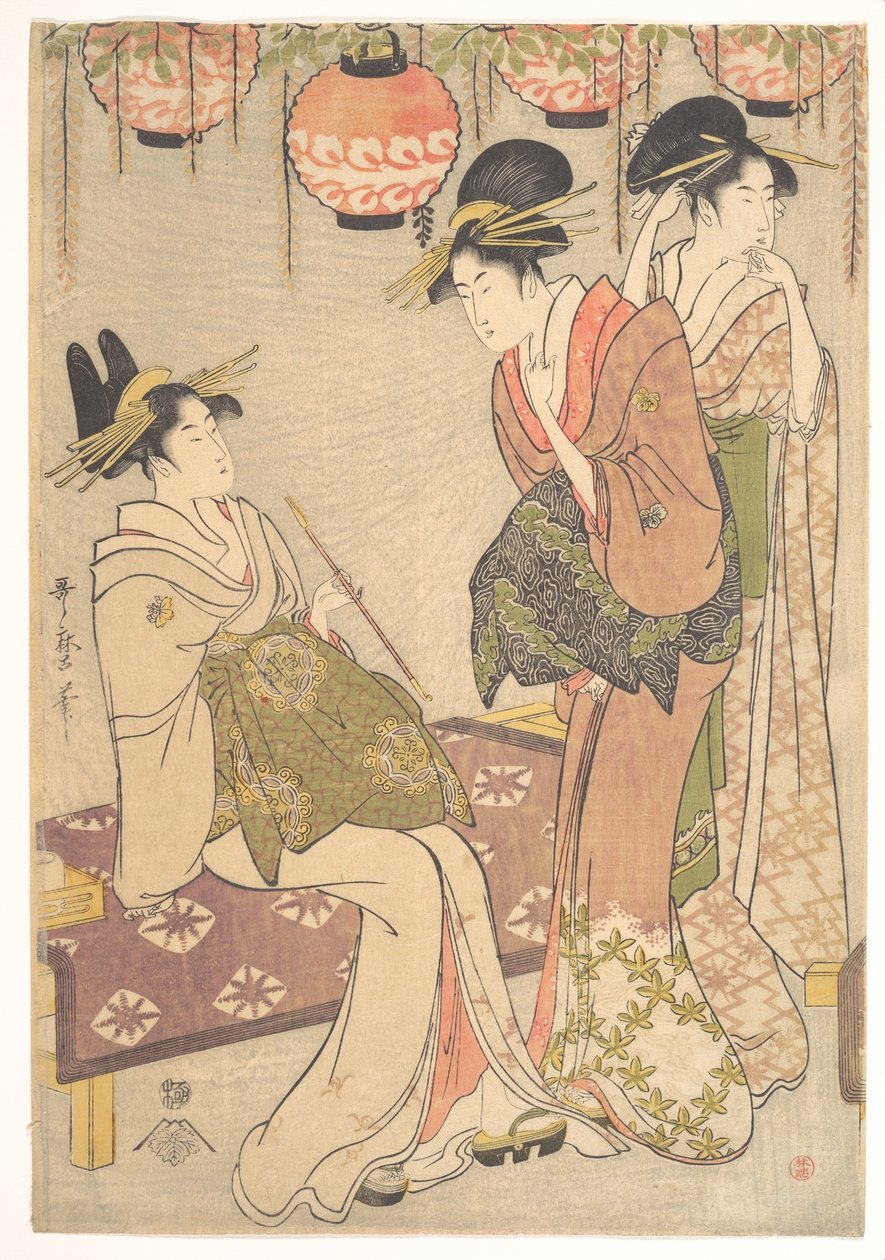 Trois courtisanes - Kitagawa Utamaro