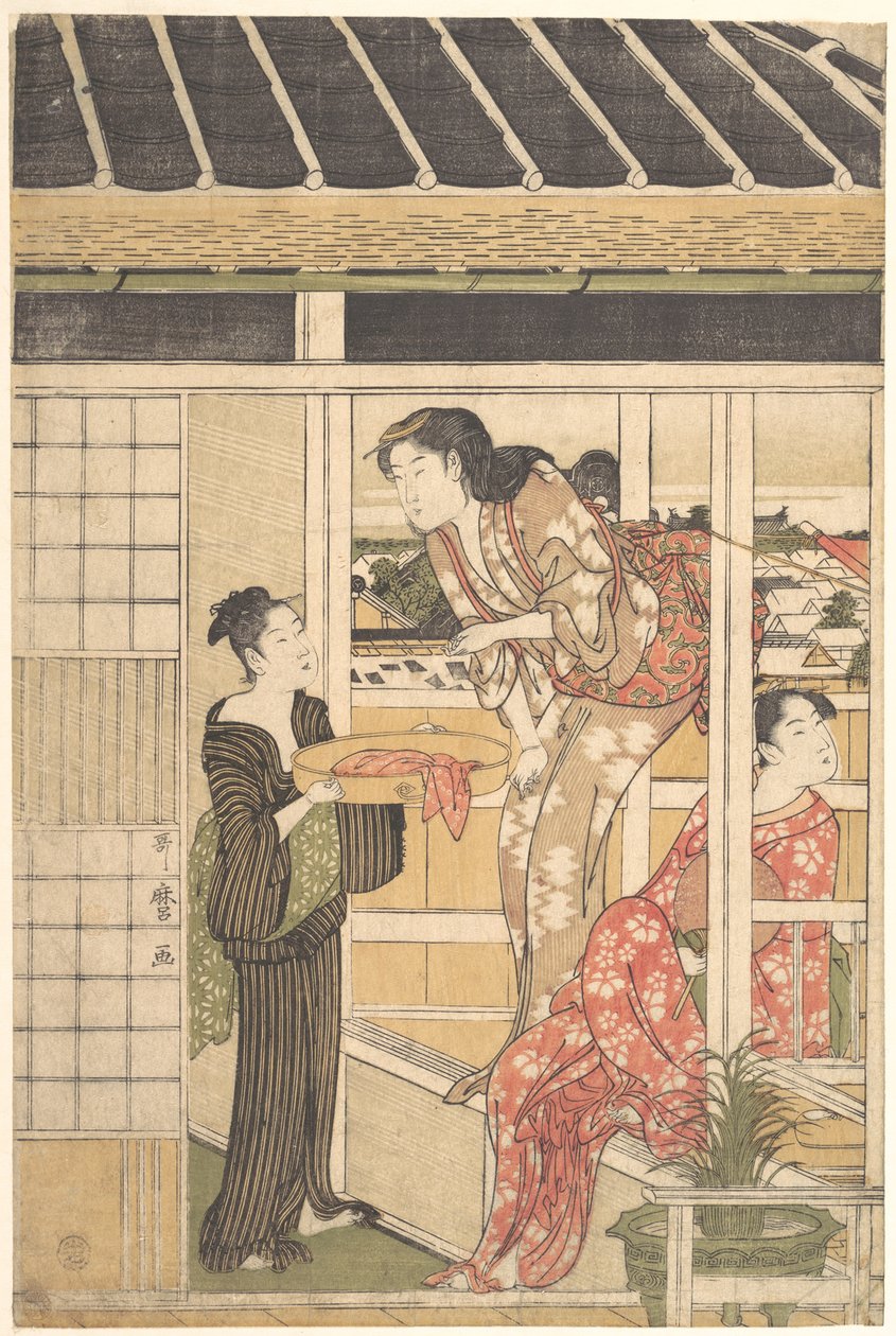 Jour de lessive - Kitagawa Utamaro
