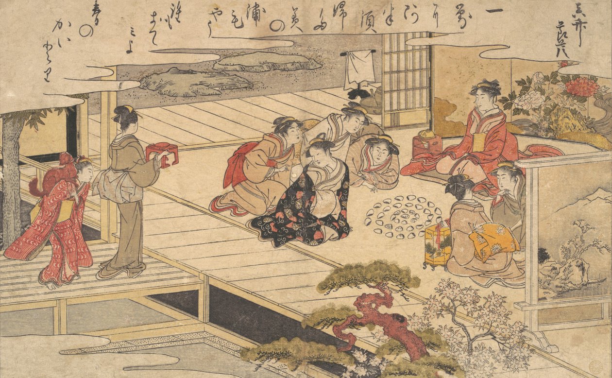 Femmes jouant avec des coquillages, 1790 - Kitagawa Utamaro