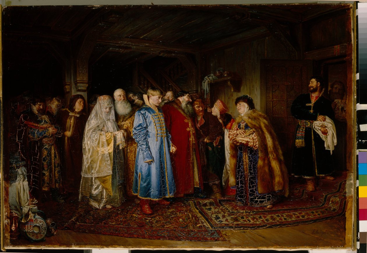 Mariage Boyard au 16ème siècle, la mariée est coiffée d