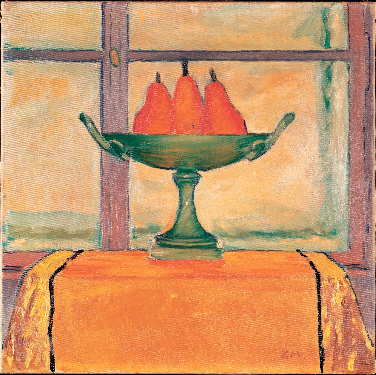 Früchtestilleben - Nature morte aux fruits ... (huile sur toile) - Koloman Moser