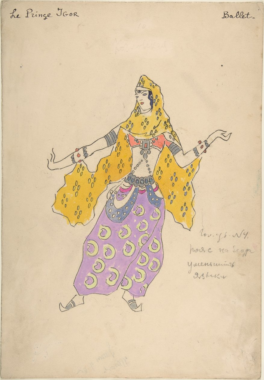Fille polovtsienne. Costume pour l