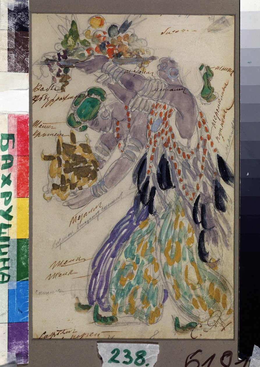 Projet de costume pour le ballet Raymonda de Alexandre Glazunov - Konstantin Alekseevich Korovin