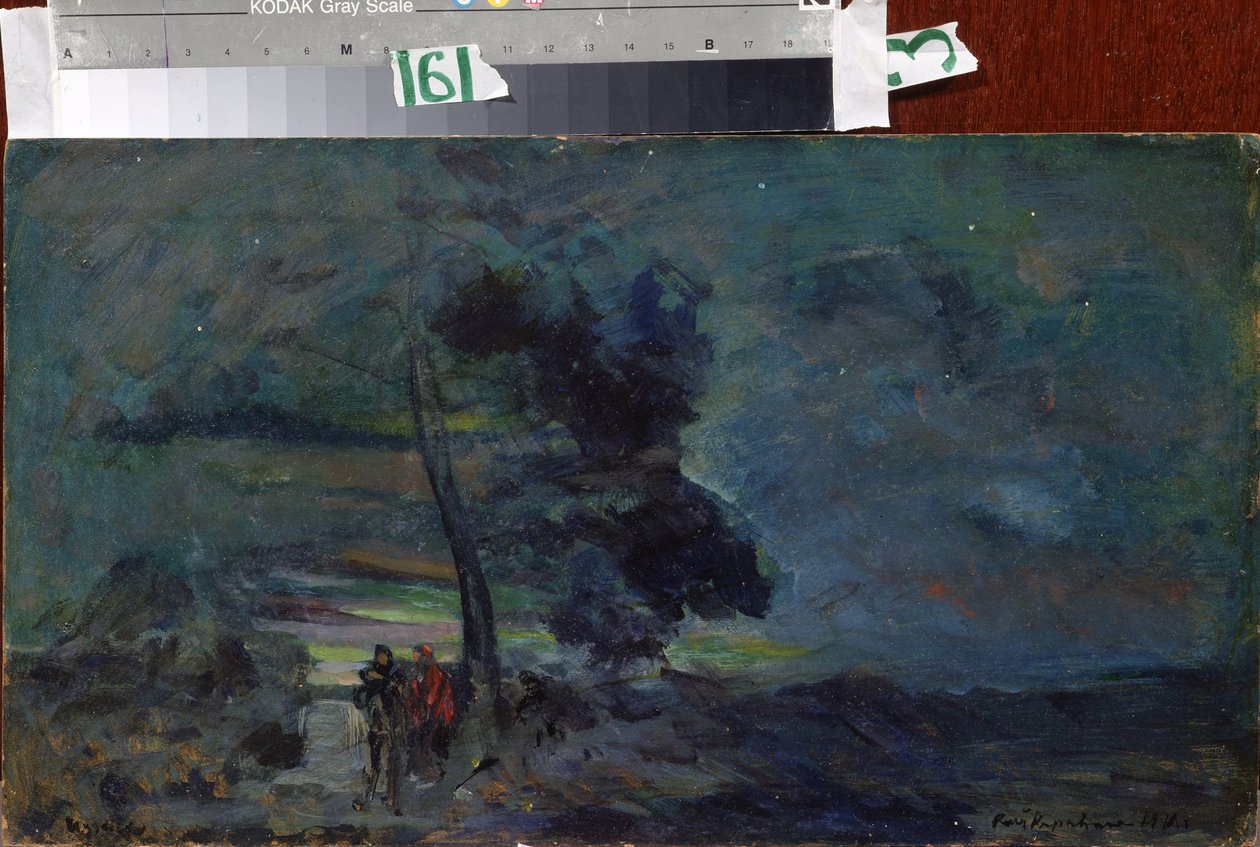 Projet de décor pour la pièce de théâtre "Le Roi de Judée" du Grand-duc Constantin Constantinovich Romanov, musique d