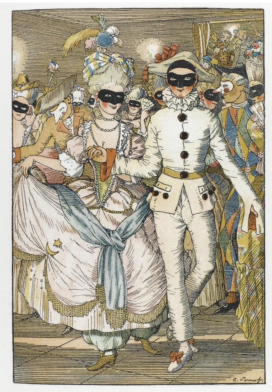 Illustration pour le livre Le Livre de la Marquise - Konstantin Andreevic Somov