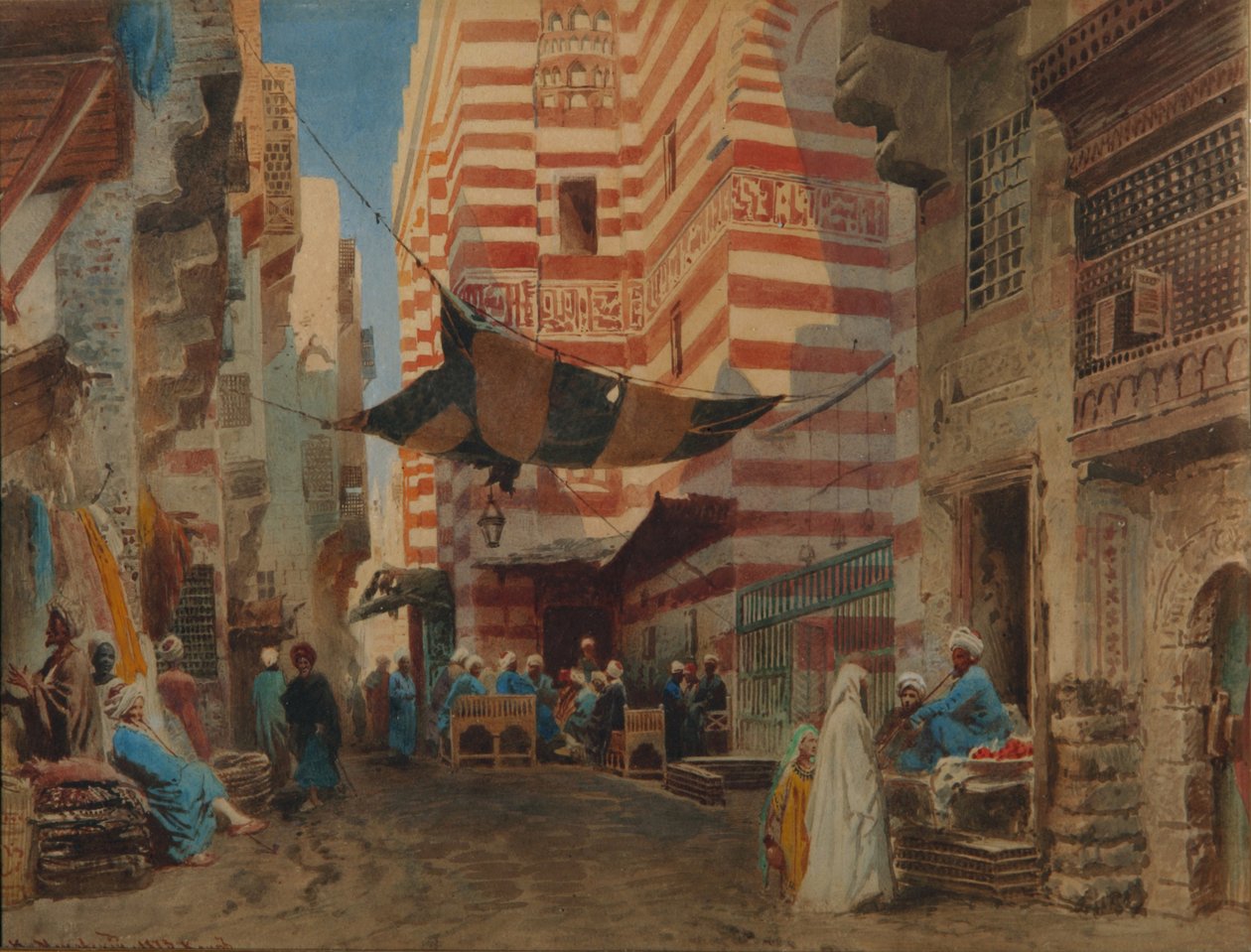 Dans la rue du Caire, 1873 - Konstantin Egorovich Makovsky