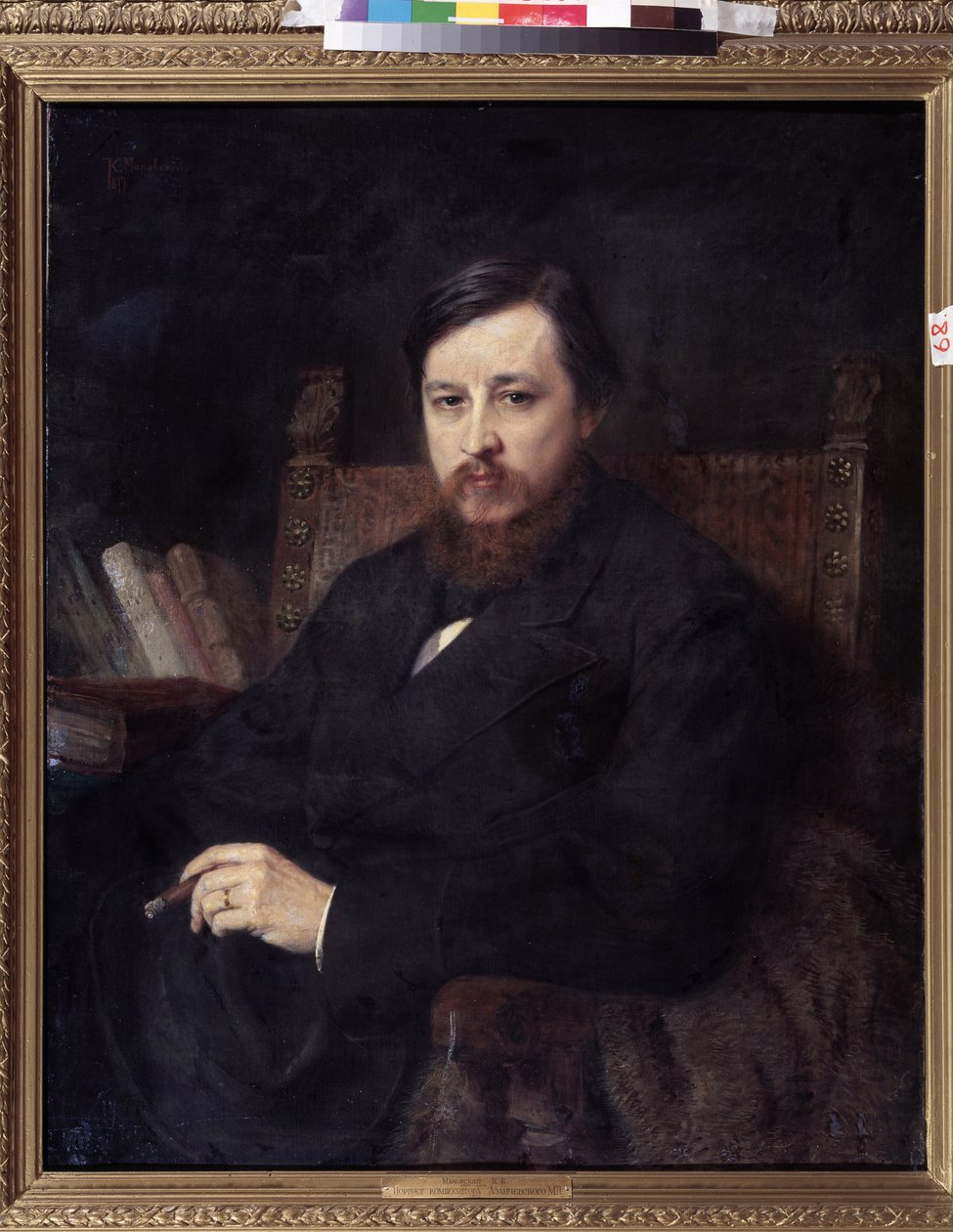 Portrait du compositeur Mikhail P. Azanchevsky - Konstantin Egorovich Makovsky