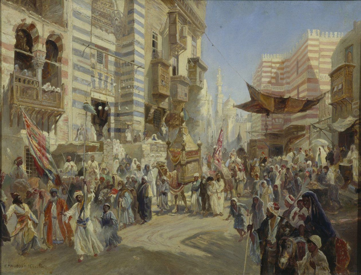 La Remise du Tapis Sacré au Caire, 1876 - Konstantin Egorovich Makovsky
