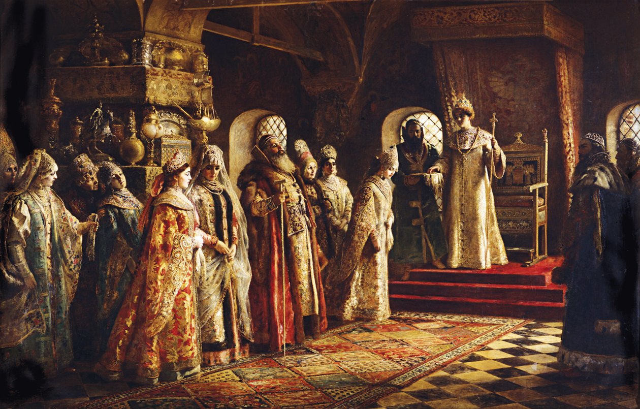 Le Tsar Alexis Mikhaïlovitch choisissant une épouse, 1886 - Konstantin Egorovich Makovsky
