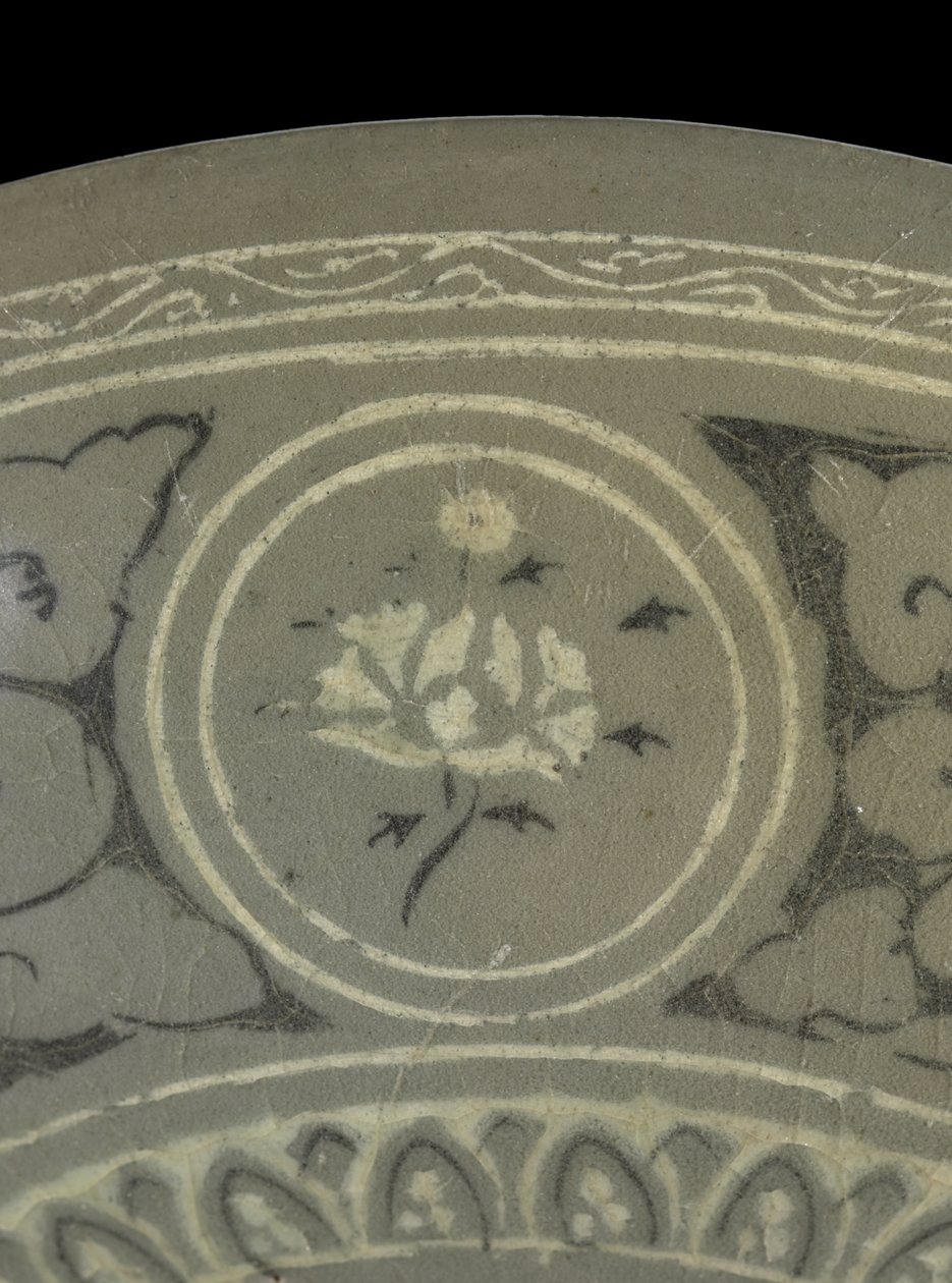Bol avec grues et nuages, vers 1150-1200 - Korean School