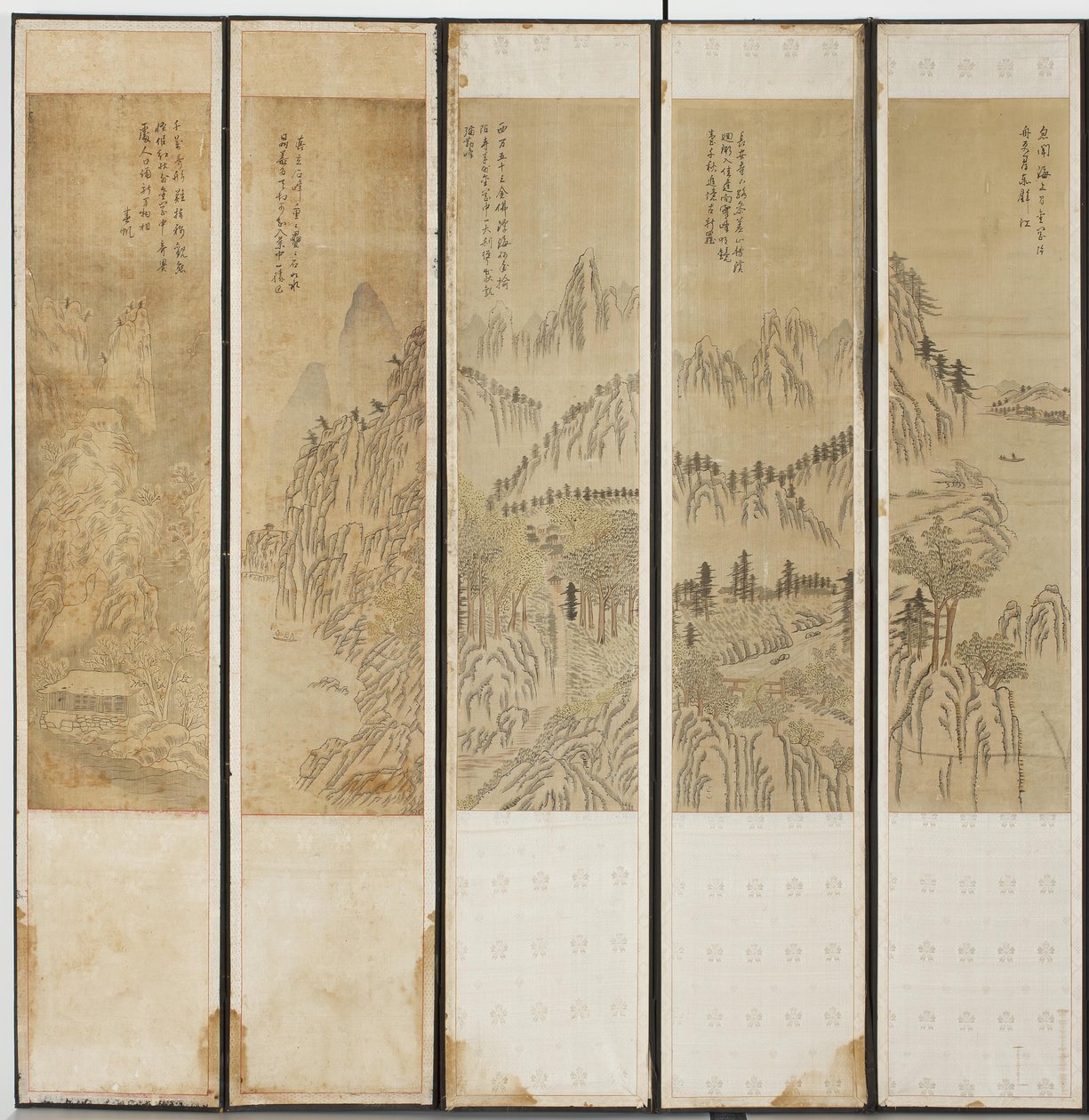 Scènes de paysage, dynastie Choson - Korean School