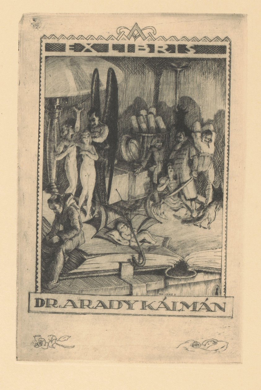 Ex libris de Arady Kálmán - Kornél Révész