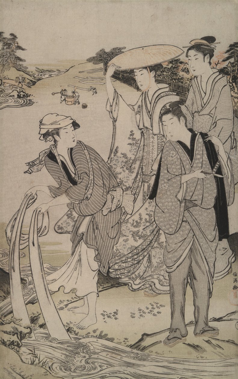 Tamagawa à la province de Musashi des Six Rivières Bijoux - Kubo Shunman