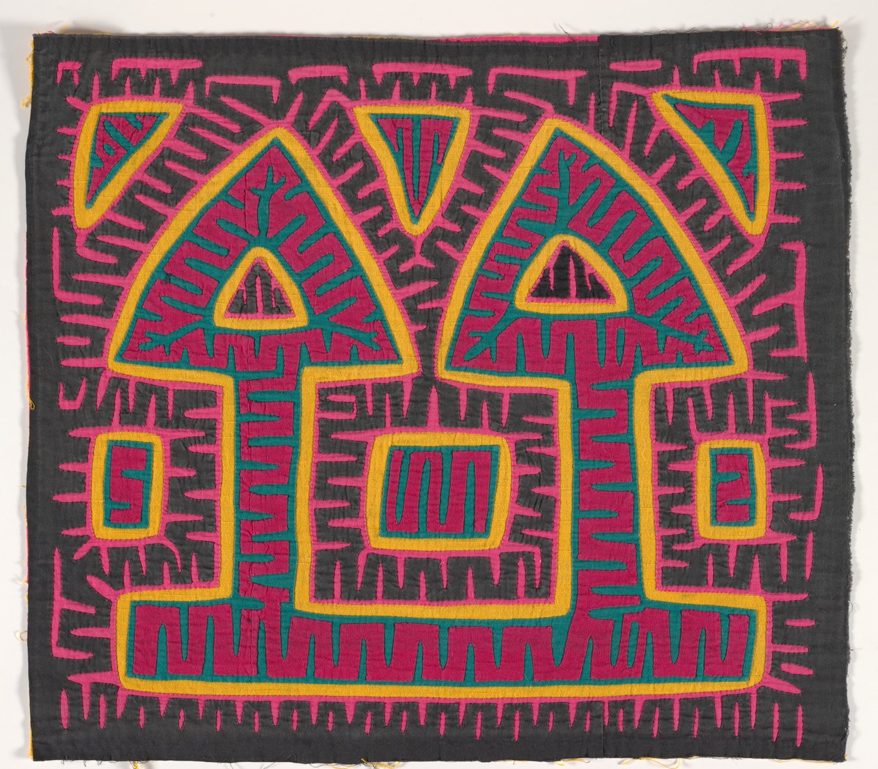 Panneau de chemise (mola) (coton appliqué) - Kuna Indian Culture