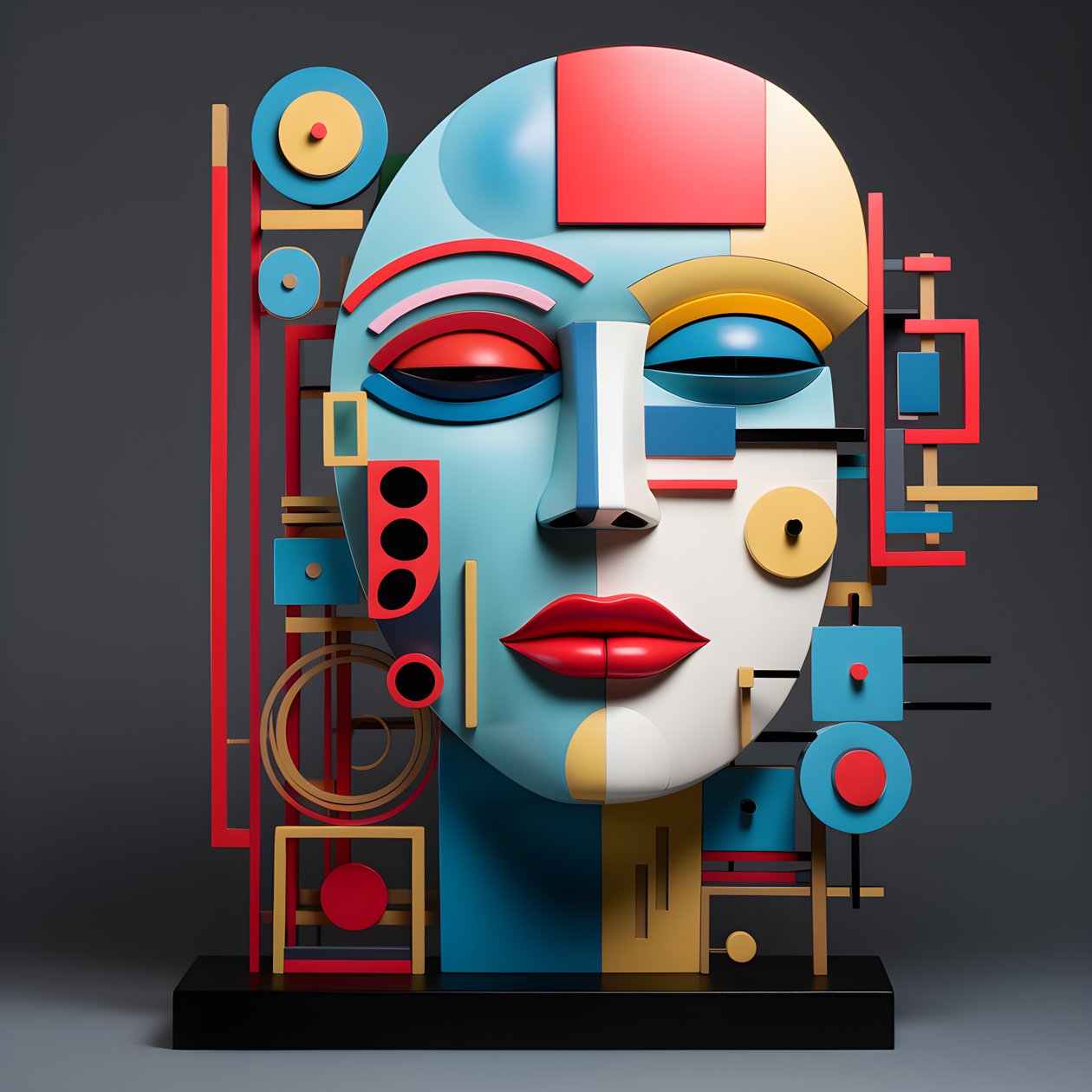une sculpture 3D d