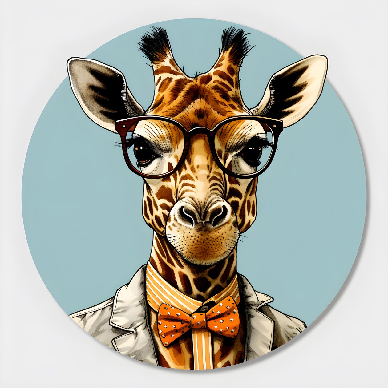 Girafe avec lunettes 3 - Kurt Heppke