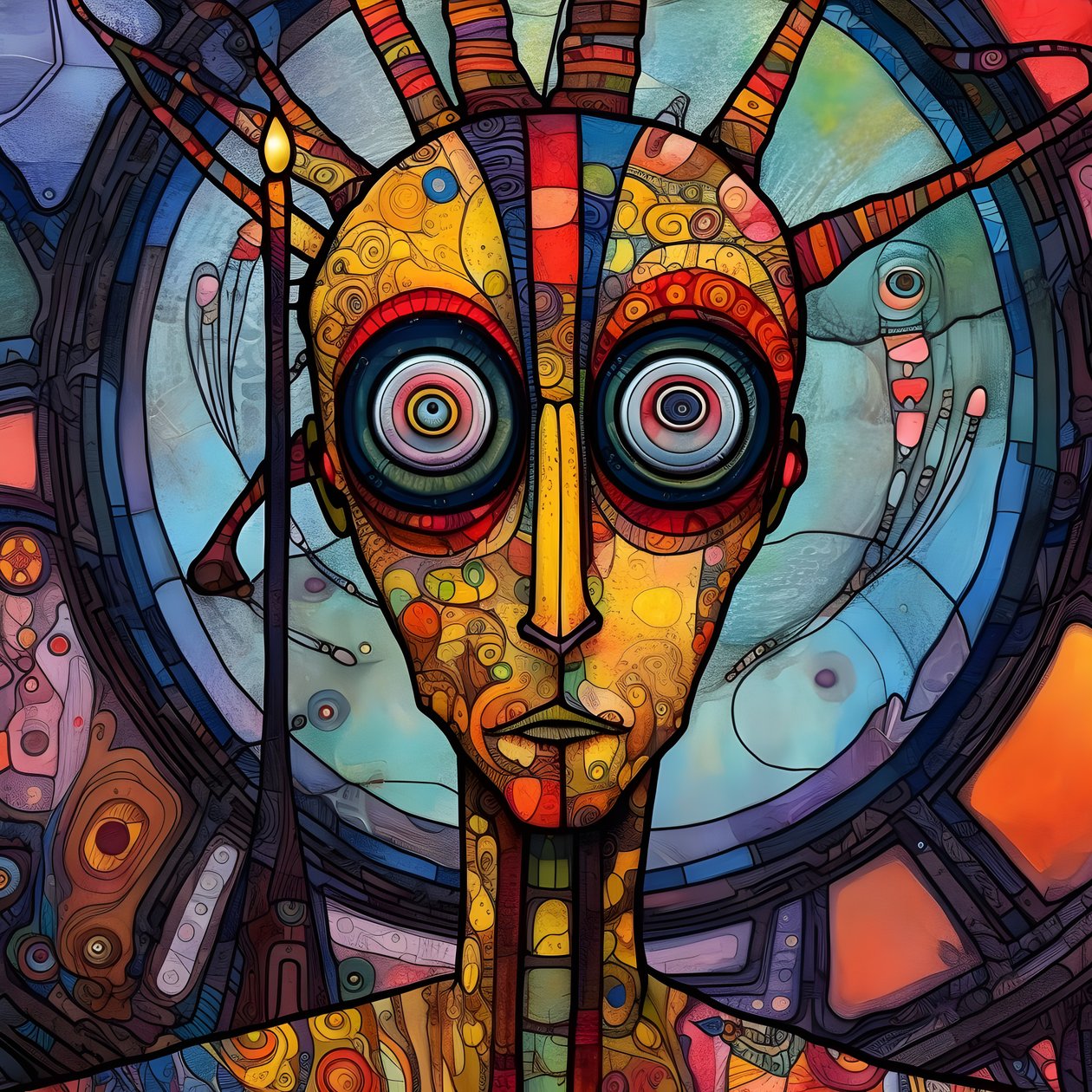 Carnaval mutant de marais cajun Sci-Fi Droïde, dans le style artistique de Tim Burton et Beksinski 4 - Kurt Heppke