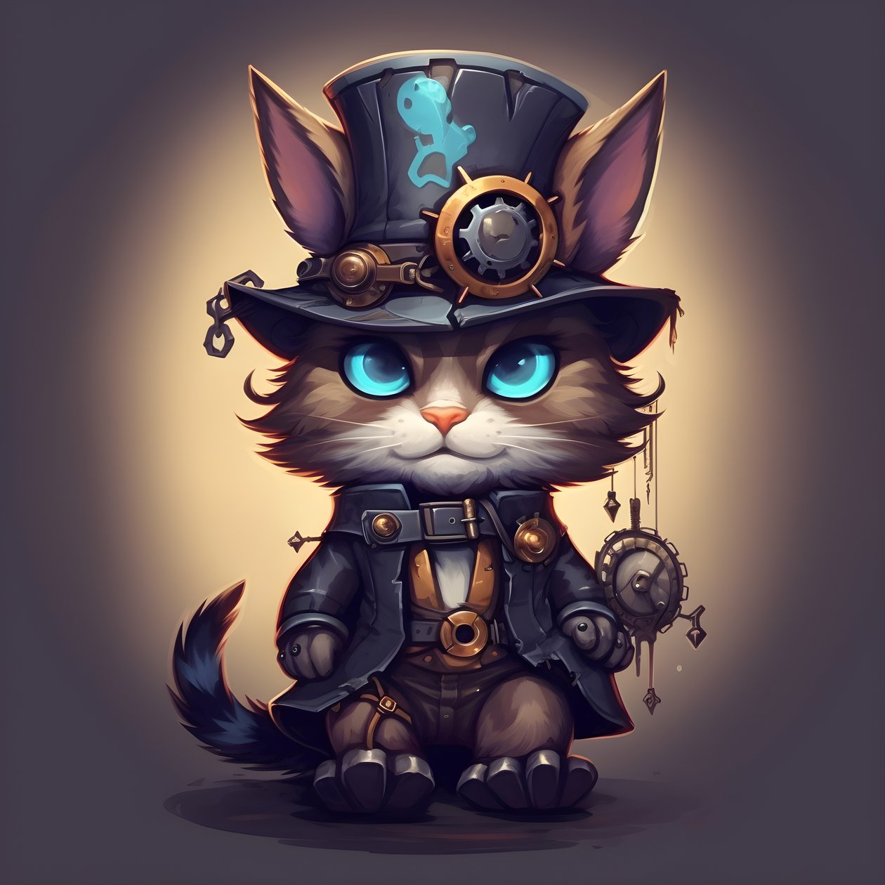 Chat mignon anthropomorphe 1 - Kurt Heppke