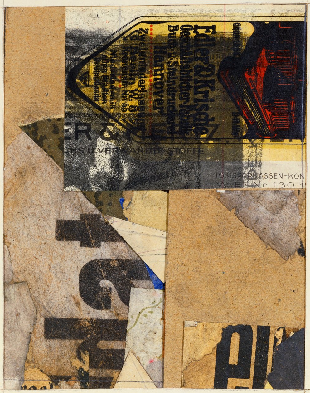 Merzbild, 1922 - Kurt Schwitters