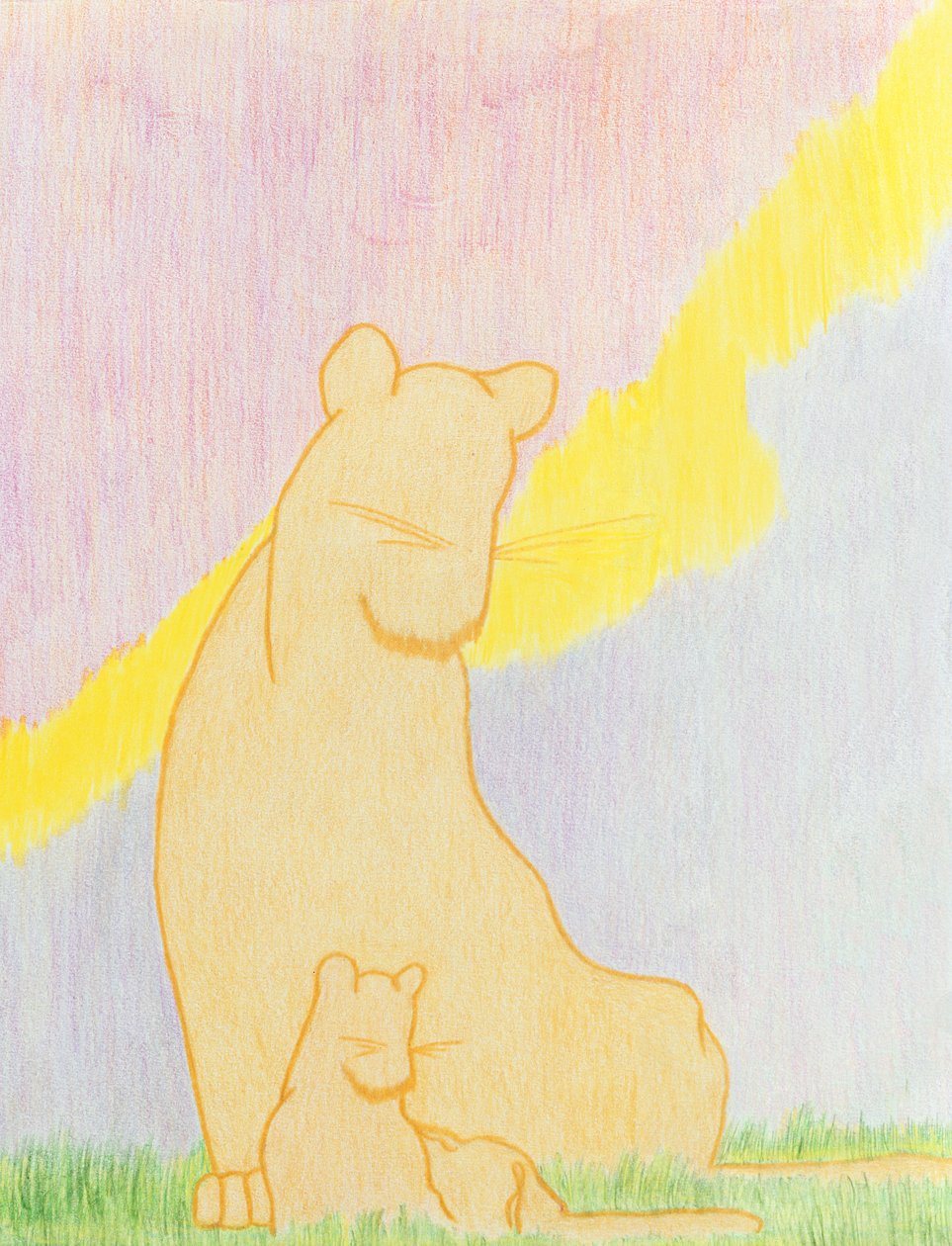 Two of a Kind, 2006 (crayon de couleur sur papier) - Kurtis L. Miller