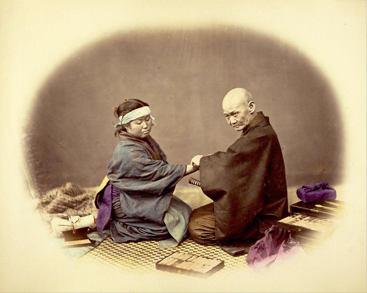 Médecin japonais et son patient, vers 1890 - Kusakabe Kimbei