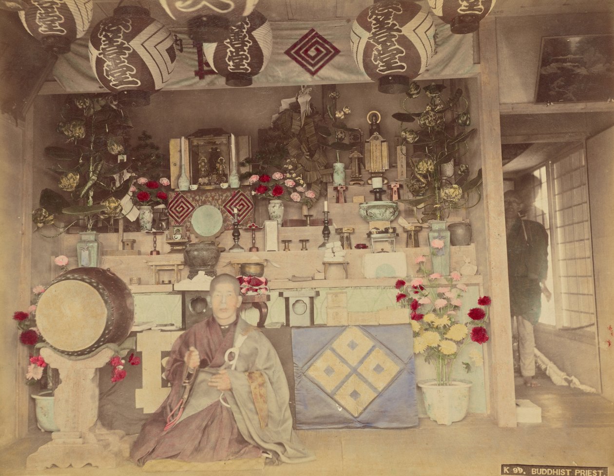 Prêtre bouddhiste - Kusakabe Kimbei