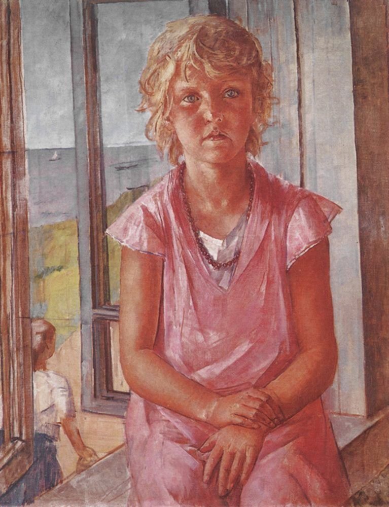 La fille du pêcheur - Kuzma Petrov Vodkin