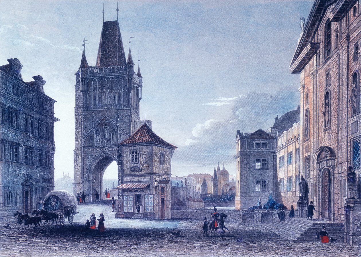 Tour du pont de la vieille ville, c.1840 - L. and Poppel, J. Lange