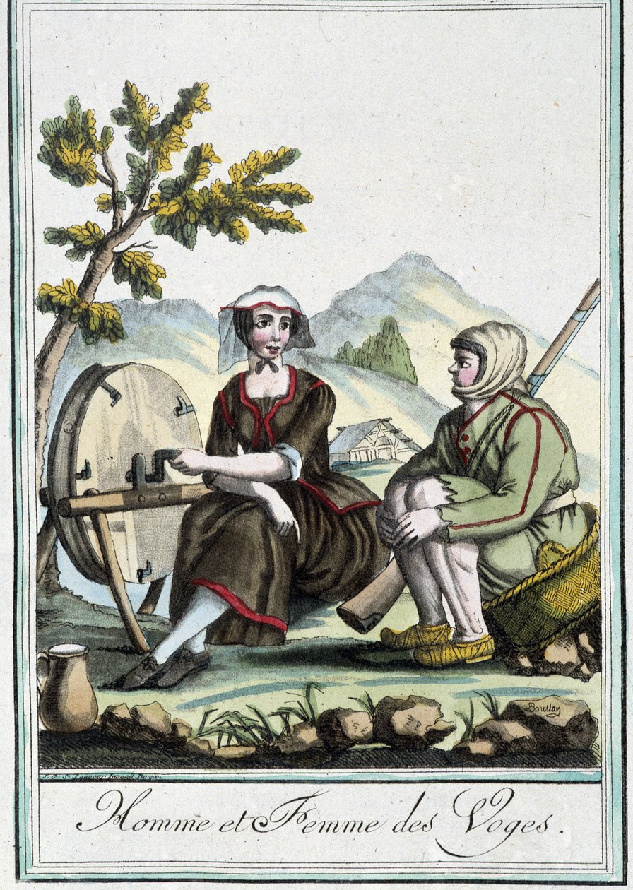 Homme et femme des Vosges - L.F. Labrousse