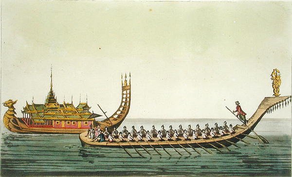 Navires birmans, illustration de 