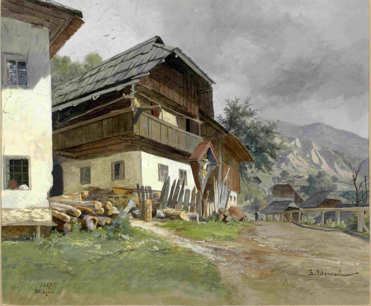 Motif du village de Podkoren - Ladislav Benesch