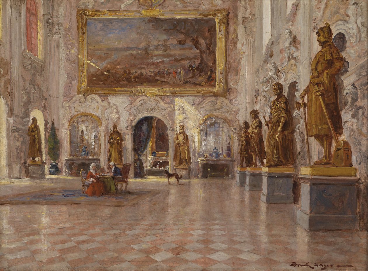 La grande salle du château de Schleissheim, avec l