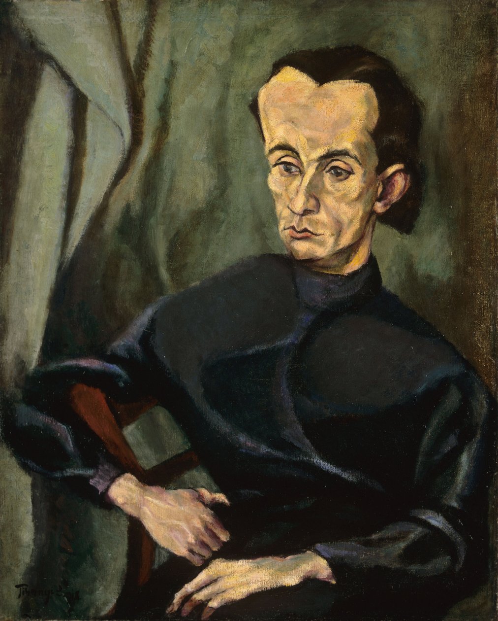 Portrait de Lajos Kassak (1887-1967) - Lajos Tihanyi