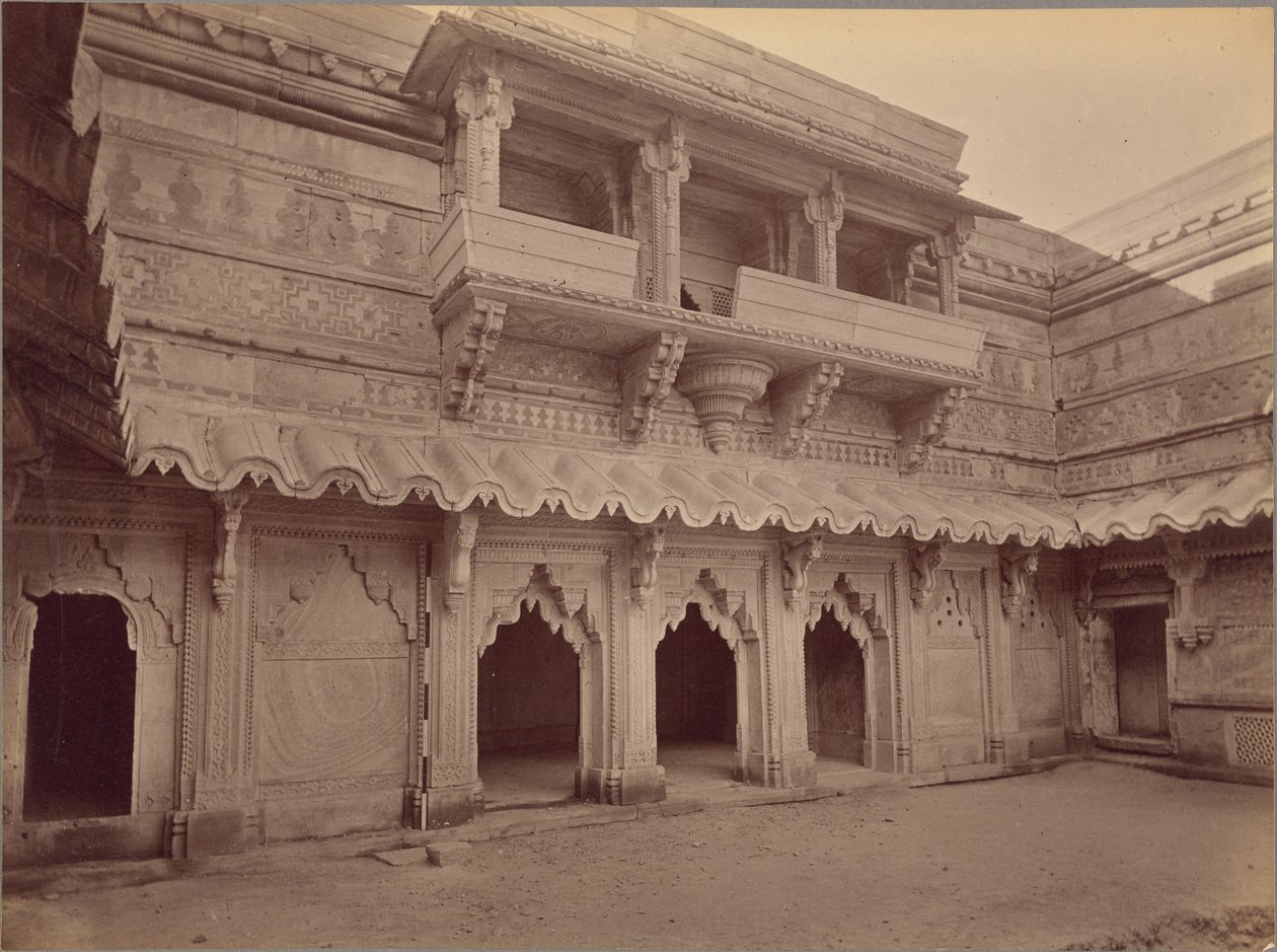 Intérieur du Man Mandir, Gwalior - Lala Deen Dayal
